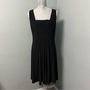 FRANK LYMAN black cocktail dress size 12 sleeveless wedding guest sleeveless